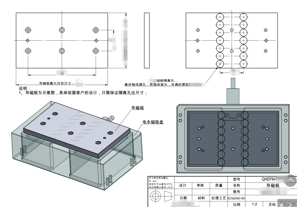 千豪電永磁吸盤，自動化夾具